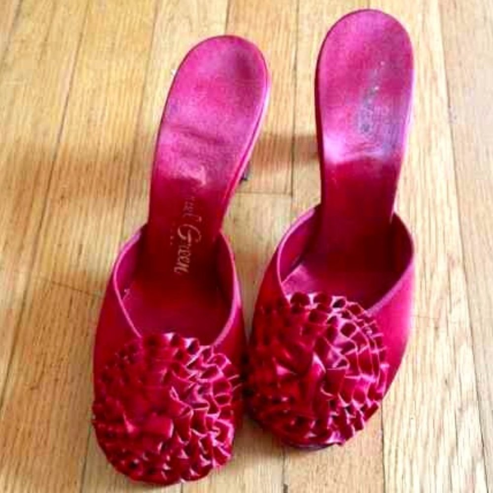 Vintage Daniel Green boudoir slippers, sexy, could work well as a fashion shoe.